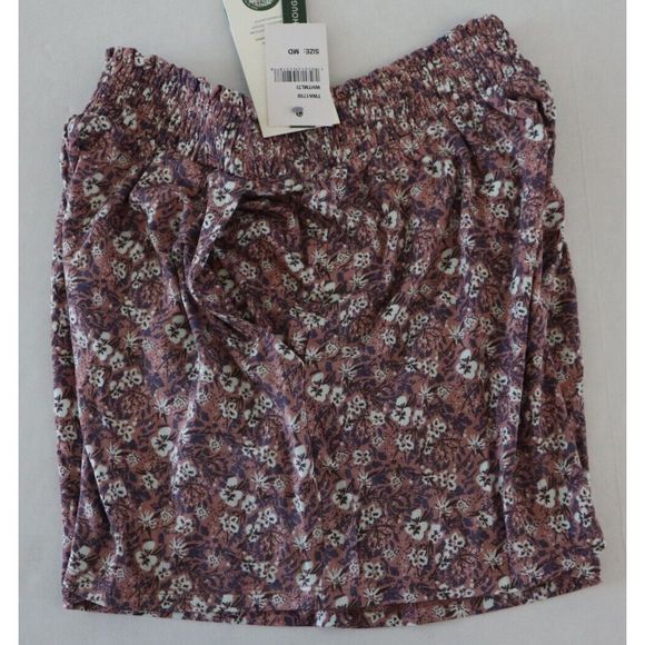 Threads 4 Thought TWA1750 Women's Sz M Pink/White Floral Print Gwyneth Shorts - Picture 6 of 9